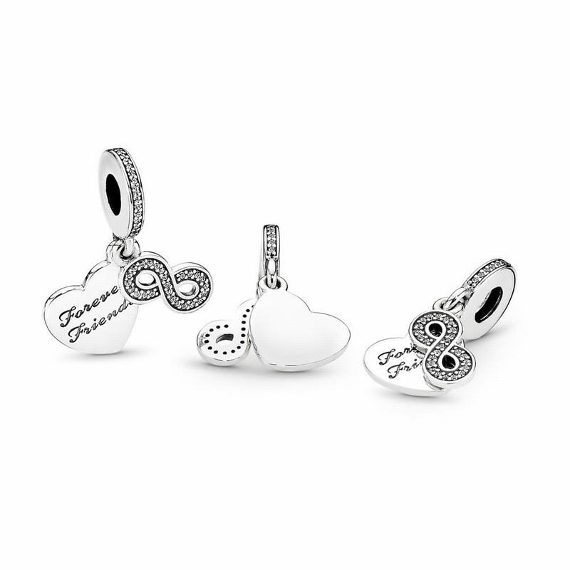 Pandora Forever Friends Dangle Charm Online NZ, Sterling Silver (619752-LIF)